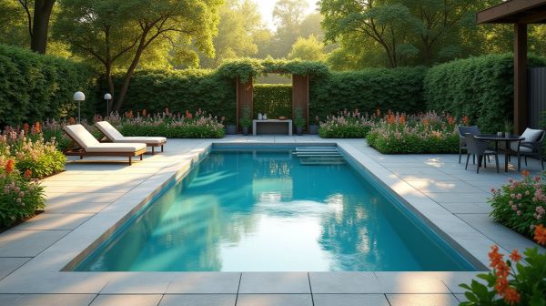 Optimiser votre jardin avec une piscine polyester design